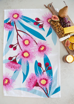 Flowering Gum Tea Towel - Floral Decor online homeware
