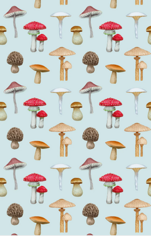 Colourful Mushrooms Tea Towel