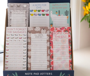 Pop It On The List - Magnetic Fridge Jotter Notepads