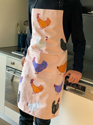 Big Bright Hens Aprons with adjustable straps 