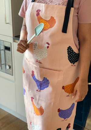 Cute aprons for women - chicken print accessories and clothes