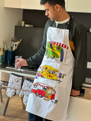 Colourful Aprons With Front Pockets - Unisex BBQ Aprons