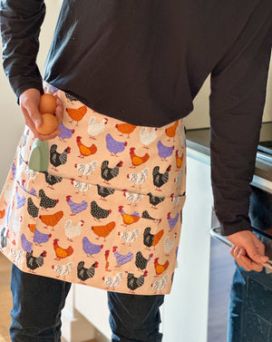 Big Bright Hens Apron - Colourful Country Kitchen Accessories