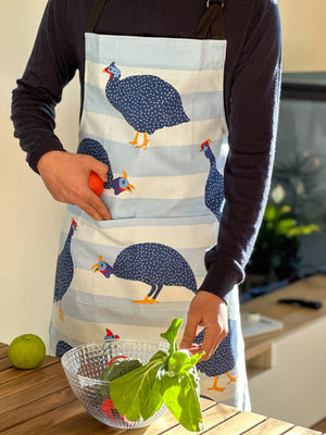 Best bird themed kitchen textiles - cotton aprons with adjustable straps