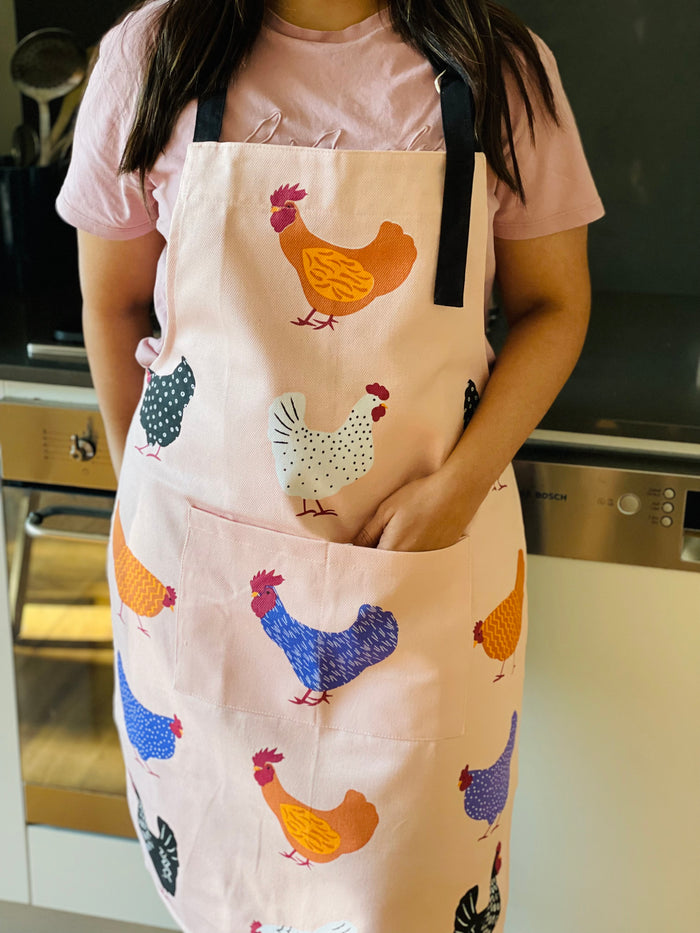 Big Bright Hens Apron