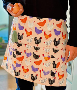 Gardeners Half Apron - Big Bright Chooks