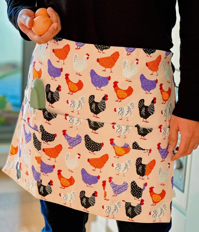 Big Bright Chooks - Waist Apron