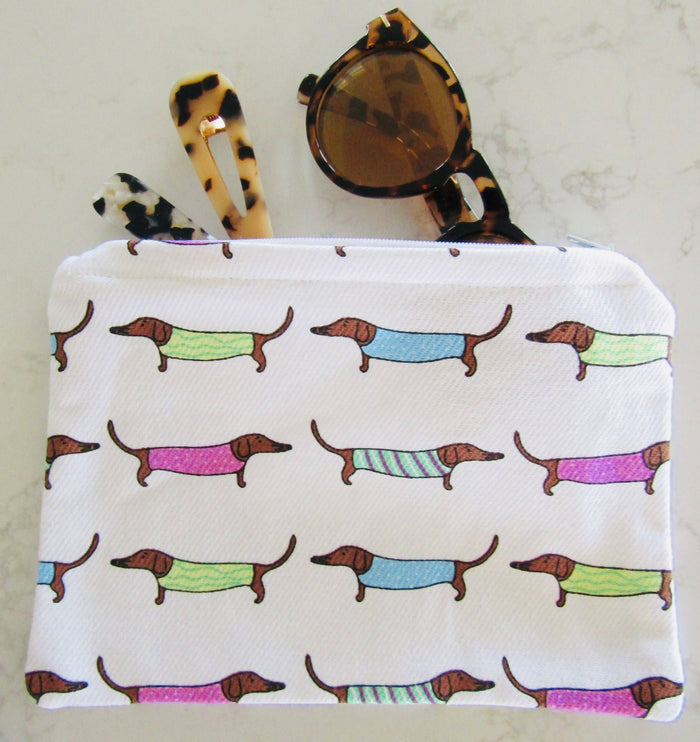 Dashing Dachshunds Zip Pouch