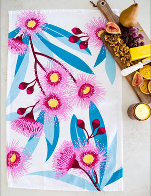 Flowering Gum Tea Towel - Floral Decor online homeware