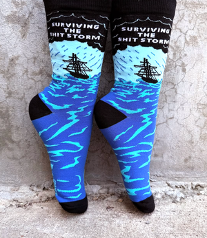 Funny Mens Crew Socks 