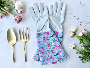 Bird Print Galahs - Protective Garden Gloves