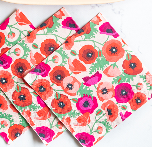 Paper Napkins - Commemorative Poppies