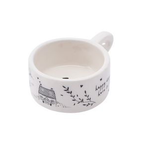 Cute printed ceramic tea light candle holder Australia