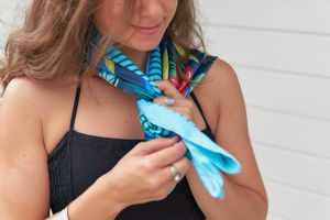 Best hair accessories - versatile silk scarf for women