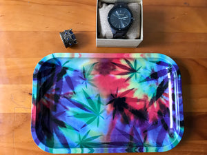 Psychedelic print accessories and trays