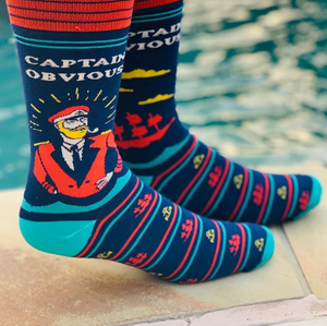 Captain Obvious - Funny Socks For Men Australia