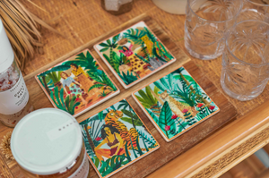 Cute Ceramic Coasters - gifts for plant lovers