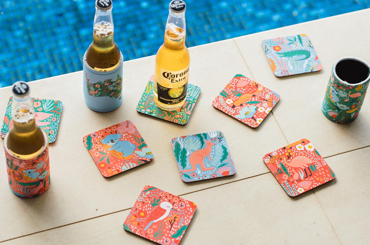 Drink best sale coasters australia