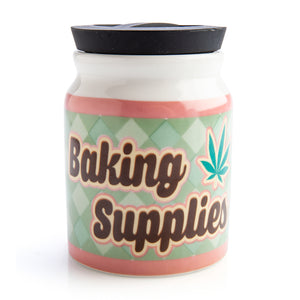 baking supplies storage jars - funny pantry jars