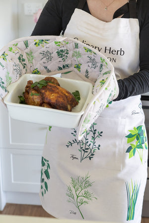 Cute Herb Garden Themed Accessories - printed cotton aprons