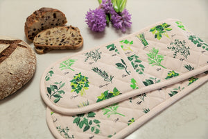 Culinary Herbs Double Oven Glove