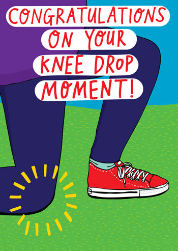 Knee Drop Moment - Engagement Card