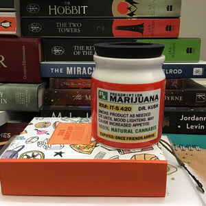 Small Prescription Marijuana Stash It! Storage Jar - Funny Gifts For Friends