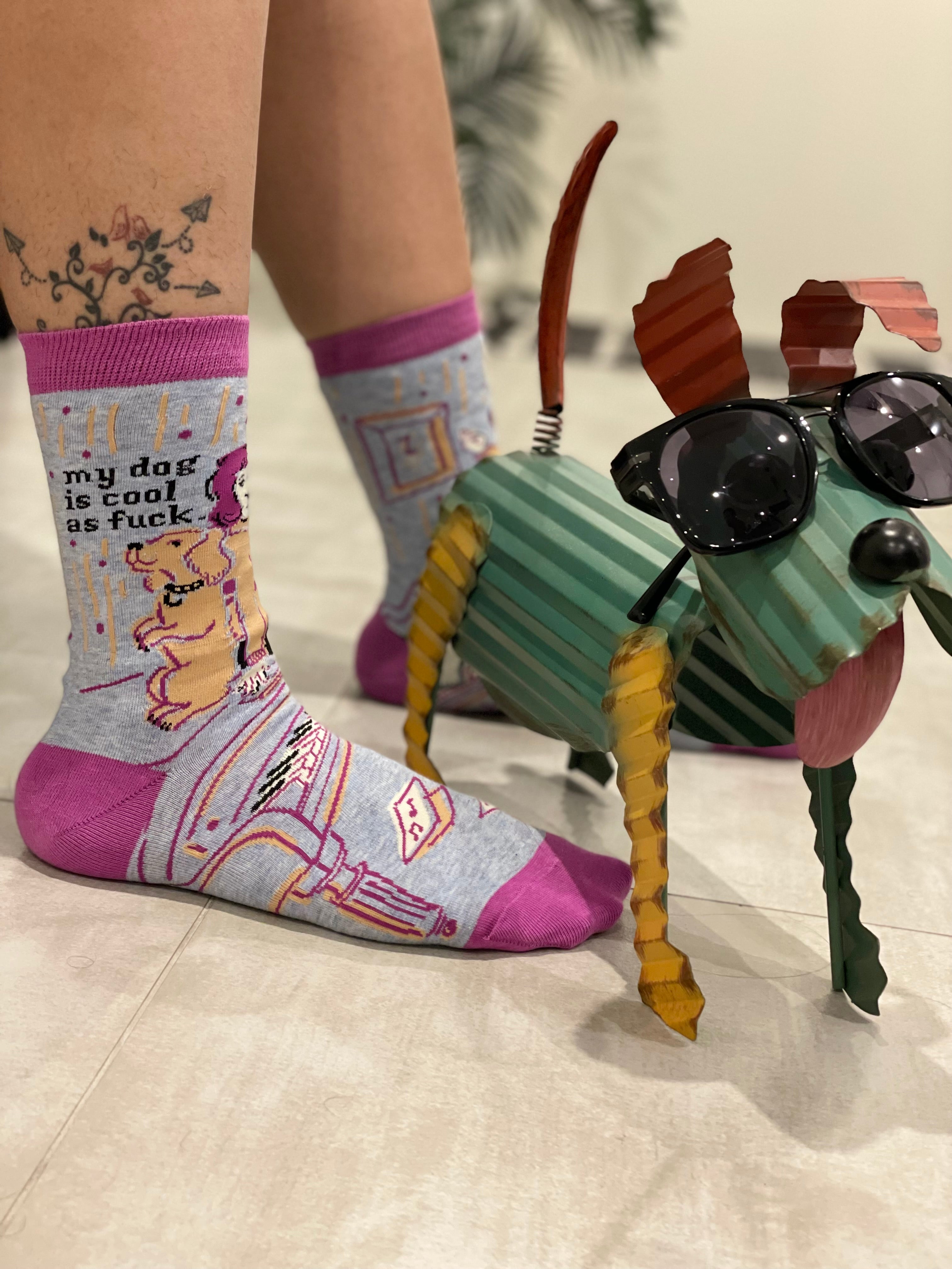 My Dog is Cool as Fuck - Unique Designer Socks for Women – AUSTPICIOUS