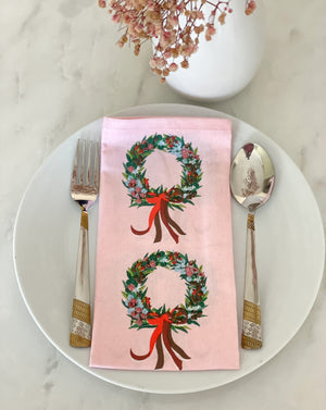 Best Christmas Gifts For Family - Wreath print cloth napkins set
