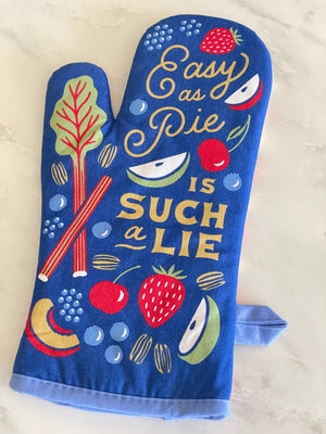 Easy as pie is such a lie oven mitt - best gifts for those who love baking