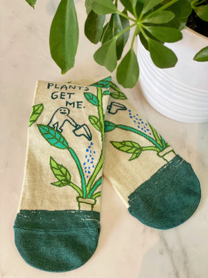 Cute plant themed socks - Funny socks with quotes