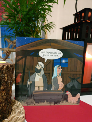Trip Advisor and The Stable - Funny Christmas Cards