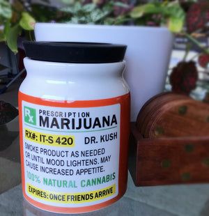 Large Prescription Marijuana Stash It Jar - Weed Accessories