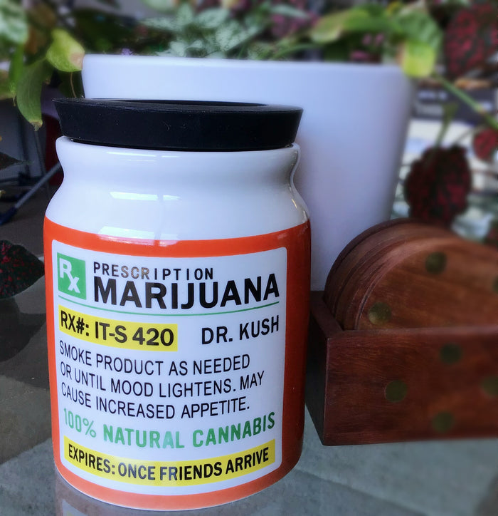 Large Prescription Marijuana Stash It Jar