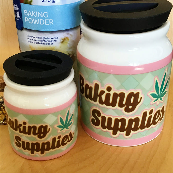 Large Baking Supplies Stash It Jar