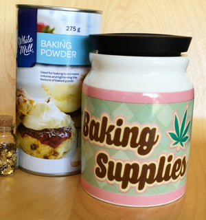 Large Baking Supplies Stash It Storage Jar - Stoner Accessories