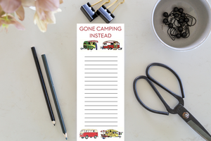 Gone Camping Instead Magnetic Jotter Notepads