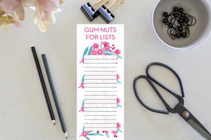 Gum Nuts For Lists - Magnetic Jotter Notepads