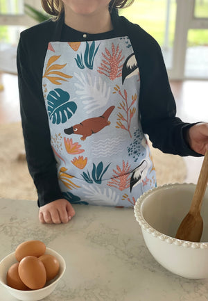 Cute Kids Apron with pocket