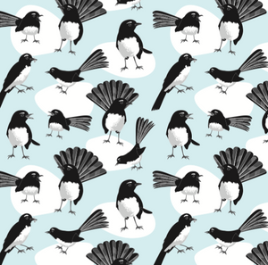 Cute bird print accessories for the dining room