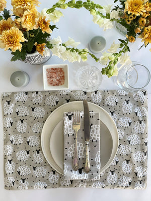 Cute Farm House Style Tableware - Sheep Placemats
