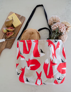 For Fox Sake Accessories - Large Cotton tote bag