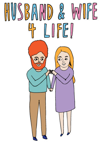 Husband and Wife 4 Life - Card