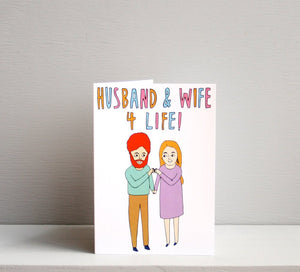 Husband and Wife 4 Life - Card