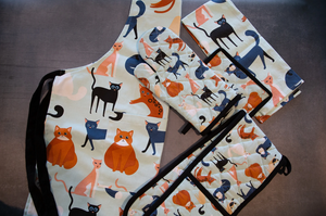 Cute cat print accessories and gifts for cat lovers