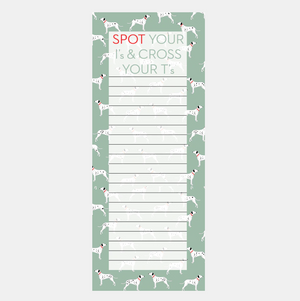 Spot your I's and cross your T's - Magnetic Jotter Notepads