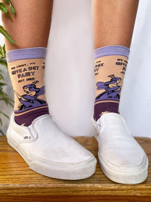Quirky socks with funny quotes