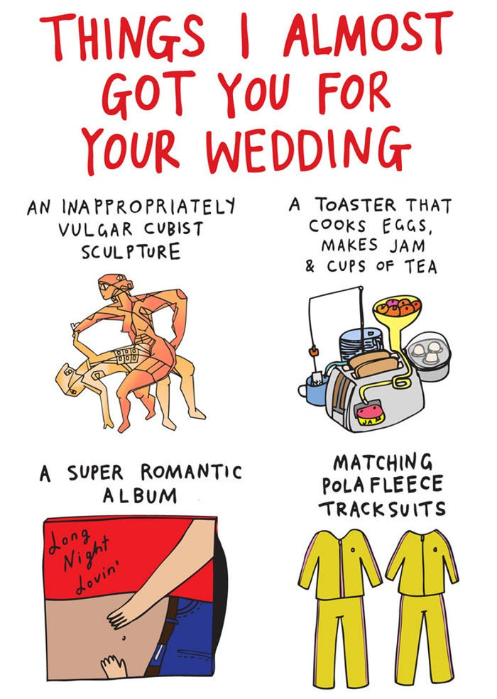 Things I Almost Got For Your Wedding - Card