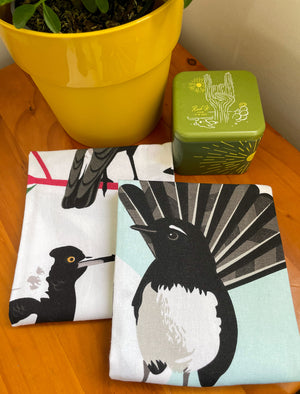 Native Australian Birds Print Accessories and Homeware - Tea towels