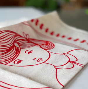 Cute Linen Tea Towels - Hard to find Anniversary Gifts